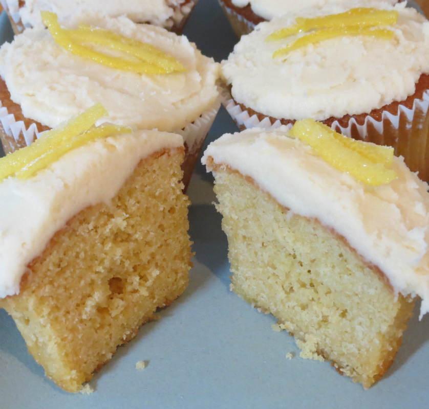 Low FODMAP lemon cupcakes