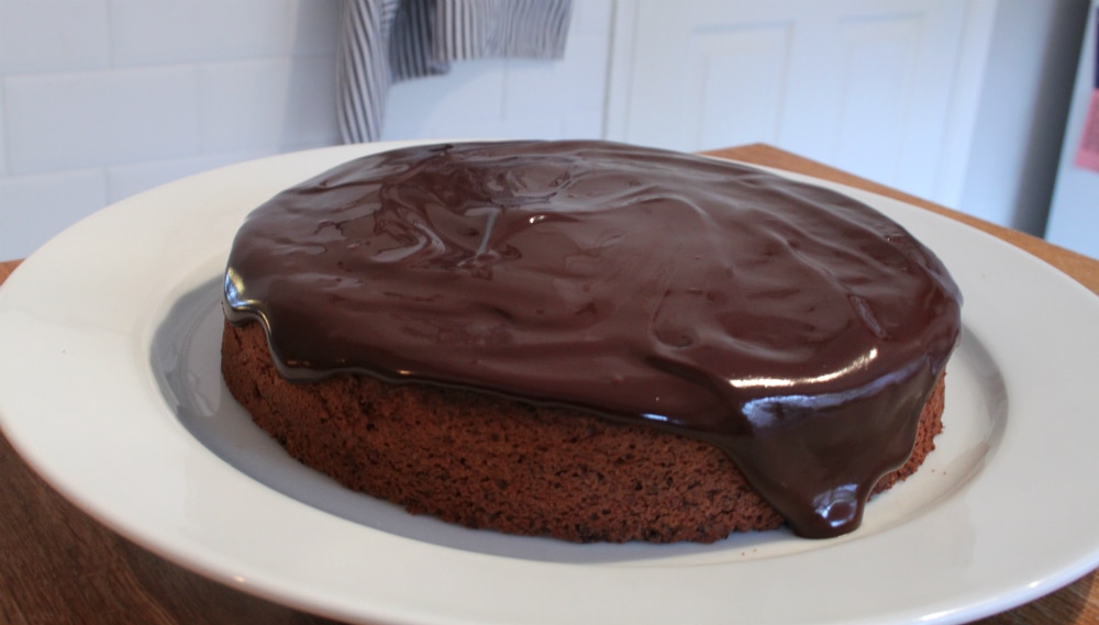 Hazelnut, chocolate and coffee cake